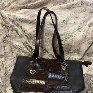 Elegant Brighton Black and Brown Women's Tote Bag